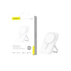 Foneng Wireless Magnetic Power Bank CX101 10000mAh White Foneng Wireless Magnetic Power Bank CX101 10000mAh White